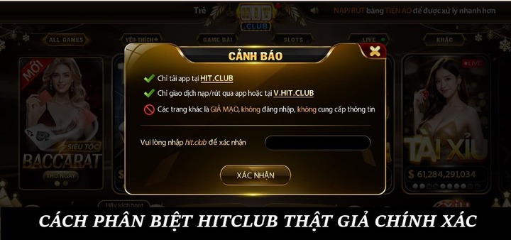 Bảng tổng hợp so sánh Hitclub Chính hãng và giả mạo