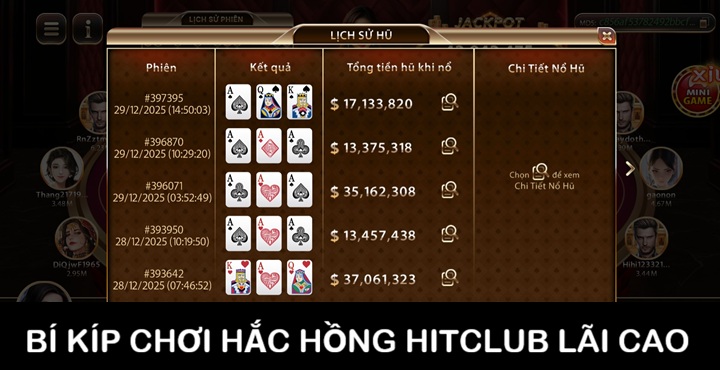 Kinh Nghiệm chơi Hắc Hồng Hitclub luôn có thưởng từ cao thủ