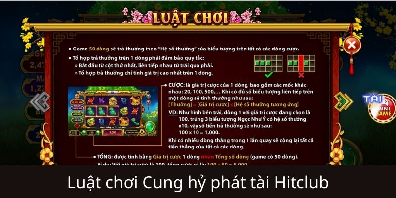 Cách chơi Cung hỷ phát tài Hitclub dành cho người mới